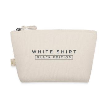 Schwarz Edition auf Weißem Shirt - Bio-Täschchen - Natur - Vorne