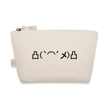 Mehr Wütend japanischen Emoticon - Bio-Täschchen - Natur - Vorne