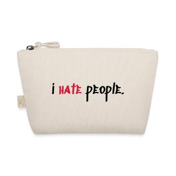 I hate People - Bio-Täschchen - Natur - Vorne