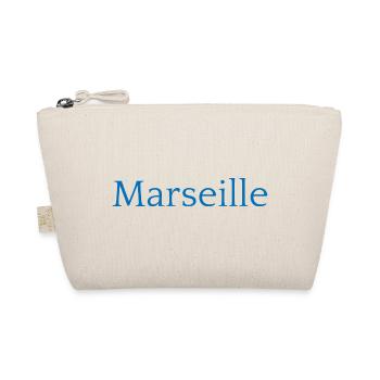 Marseille Frankreich Typografie Design - Bio-Täschchen - Natur - Vorne