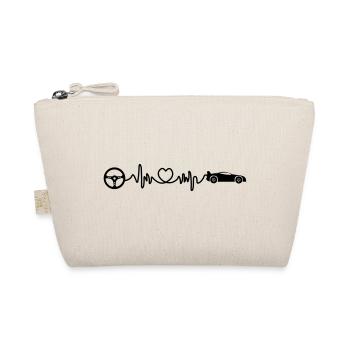 Cardio heart rate of sports car with handlebars - Organic Pouch - nature - Front