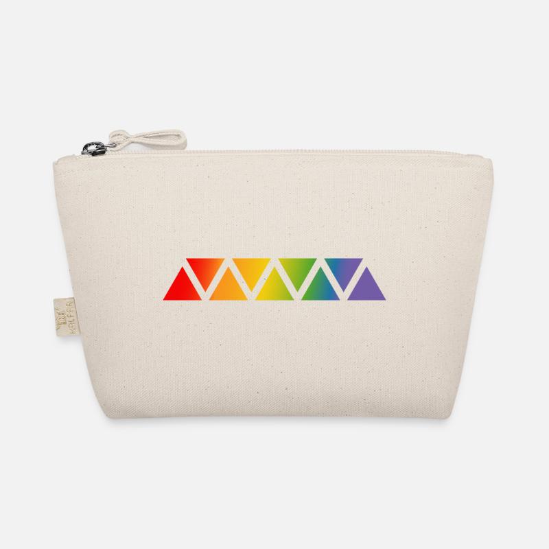 Regenbogen dreieck Bio-Täschchen
