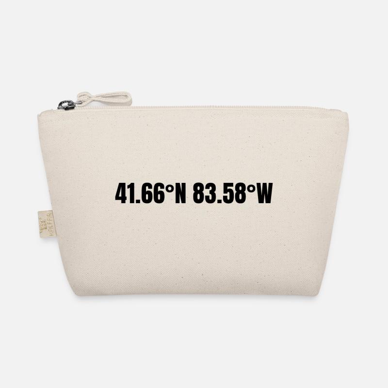 Toledo, Ohio, USA Coordinates Organic Pouch