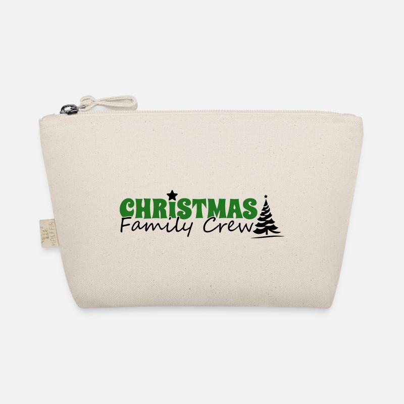 Weihnachten Family Crew - Bio-Täschchen - Natur