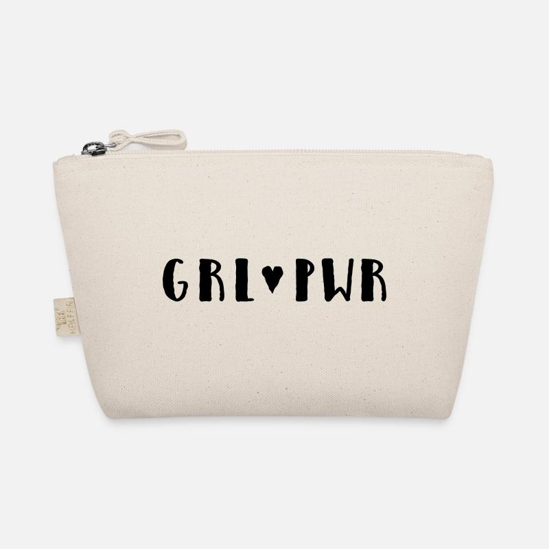 Girl 🖤 Power - Bio-Täschchen - Natur