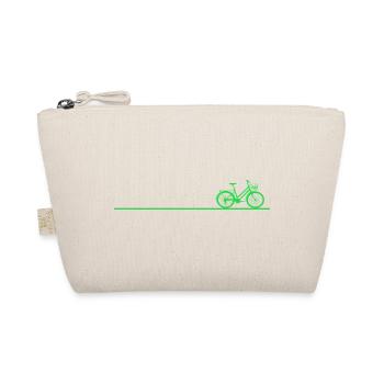 Bicycle Heart Line Bicycle Race - Organic Pouch - nature - Front