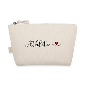Le design d’athlète avec un cœur - Trousse biologique - nature - Devant