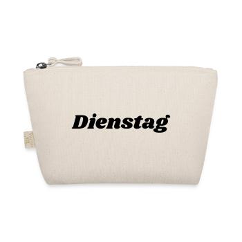 Dienstag Schriftzug - Bio-Täschchen - Natur - Vorne