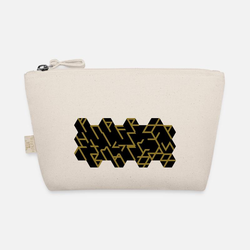 Quantum Runes Futhark 0 ©, linear, cells,2-color Organic Pouch