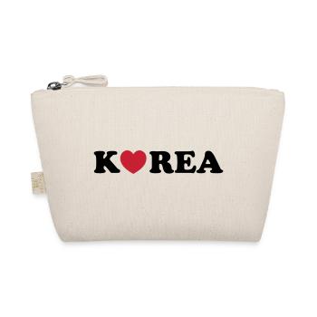 Korea Love Heart - Organic Pouch - nature - Front