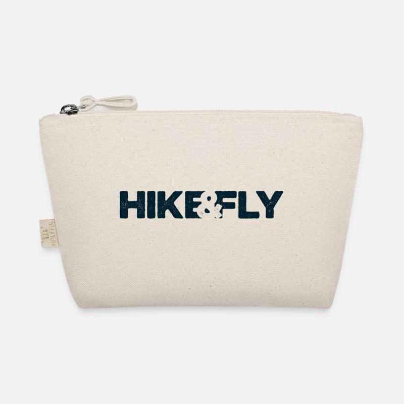 HIKE&FLY dunkelblau - Bio-Täschchen - Natur