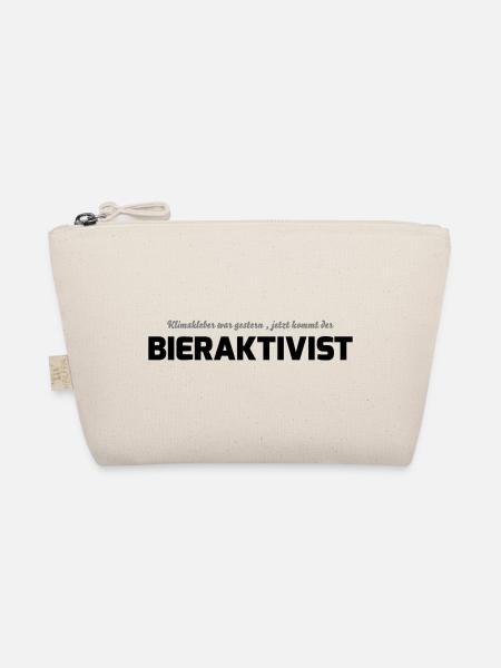 Klimakleber - Bieraktivist - Bio-Täschchen - Natur - Vorne