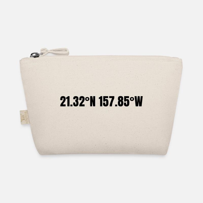 Honolulu, Hawaii, USA Coordinates Organic Pouch