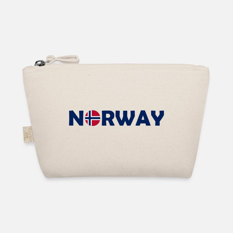 Lettrage de la Norvège avec drapeau - Norge - Norwegen Trousse biologique