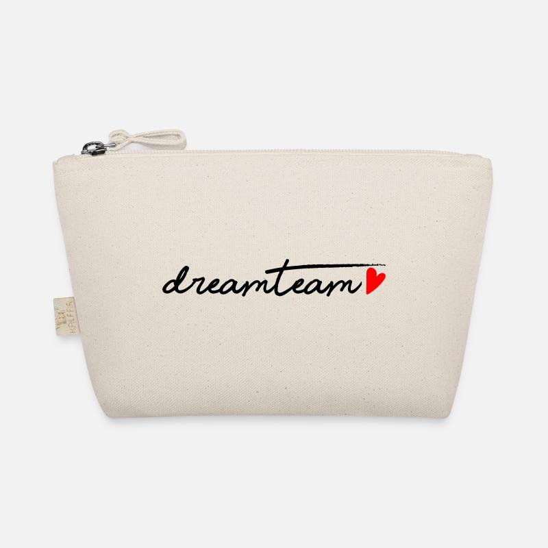 Dream team red heart - Organic Pouch - nature