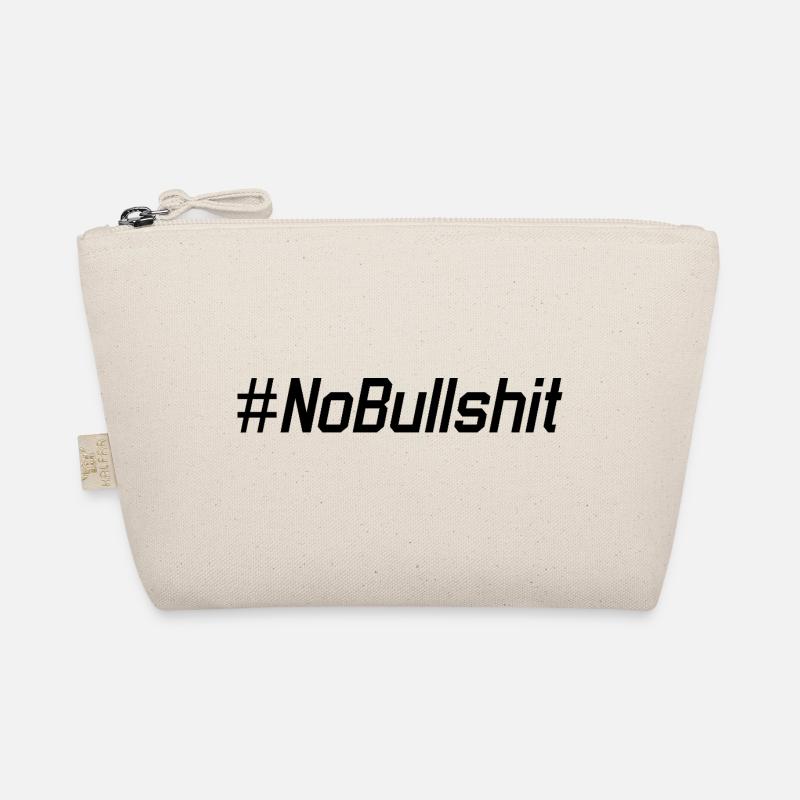 HASHTAG NO BULLSHIT #NoBullshit # No Bullshit - Bio-Täschchen - Natur