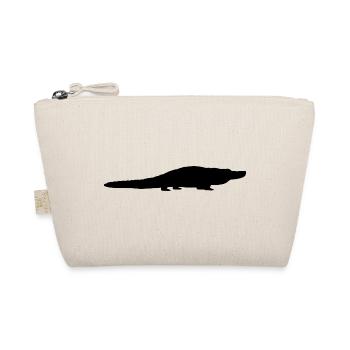 Alligator Silhouette - Bio-Täschchen - Natur - Vorne