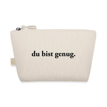Du bist genug | Affirmation Self Care - Bio-Täschchen - Natur - Vorne