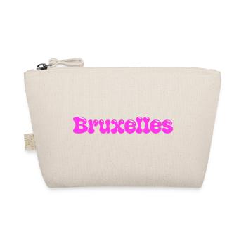 Brüssel in leuchtend pinken Blasen - Bio-Täschchen - Natur - Vorne