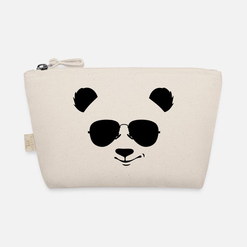 cooler Panda mit Sonnenbrille Bio-Täschchen