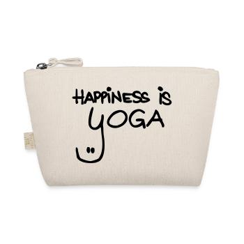 happiness is yoga - Bio-Täschchen - Natur - Vorne