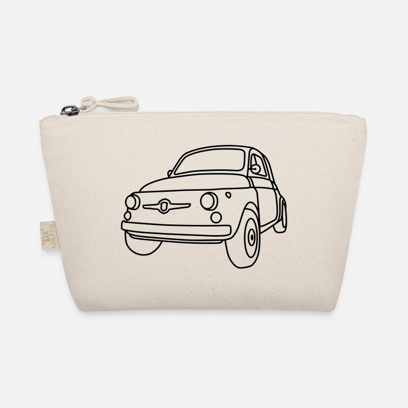 500 Classico – Italien Oldtimer Kult Shirt - Bio-Täschchen - Natur