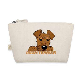 Irish Terrier Kopf - Bio-Täschchen - Natur - Vorne