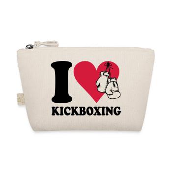 I love kickboxing - Bio-Täschchen - Natur - Vorne