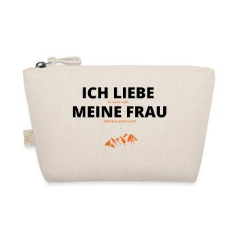 Liebe meine Frau mountains berge wandern - Bio-Täschchen - Natur - Vorne