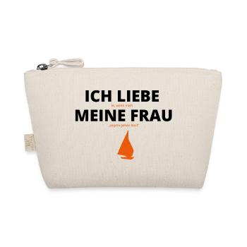 Liebe meine Frau segeln segler - Bio-Täschchen - Natur - Vorne