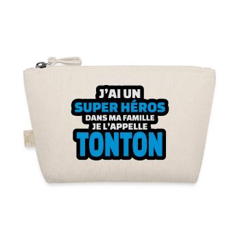j'ai un super héros dans ma famille tonton - Trousse biologique - nature - Devant