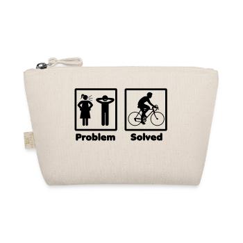 problem solved bicycle cycling bike - Organic Pouch - nature - Front