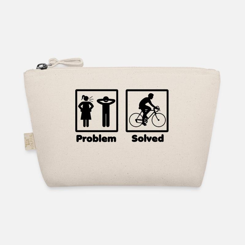 problem solved bicycle cycling bike Organic Pouch