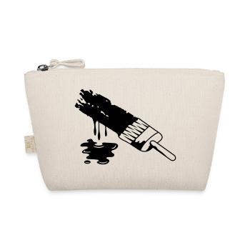 A brush and dripping paint - Organic Pouch - nature - Front