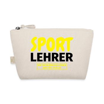Sportlehrer Geschenk - Bio-Täschchen - Natur - Vorne