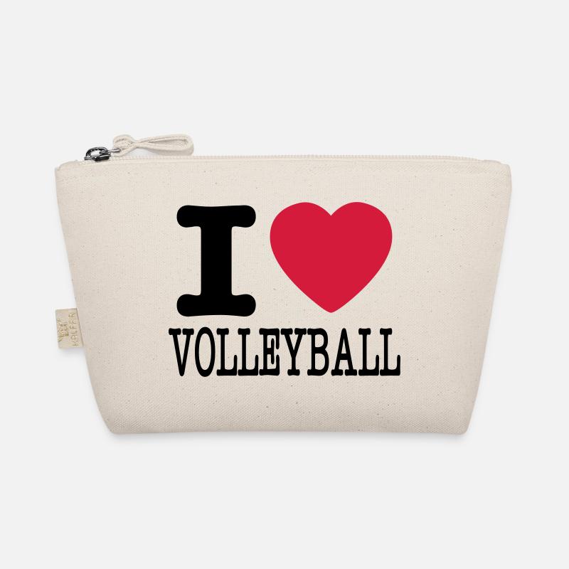 ich liebe Volleyball / ich liebe Volleyballhemd Bio-Täschchen