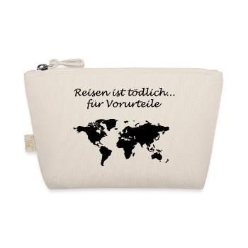 Reisen ist tödlich - Bio-Täschchen - Natur - Vorne