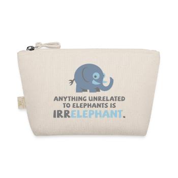 Only elephants are not Irr Elephant! - Organic Pouch - nature - Front