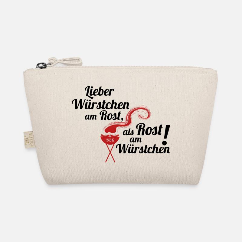 Würstchen am Rost Grillen Grill Geschenkidee Bio-Täschchen