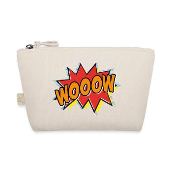 WOOOW - Wow! Comi Strip Style - Pop-Art – orange - Bio-Täschchen - Natur - Vorne