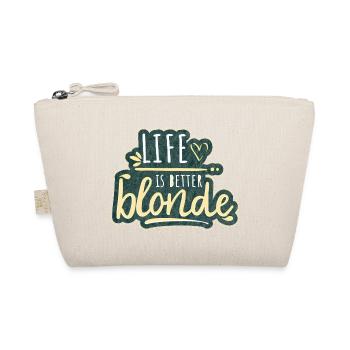 Blond saying Girl Woman Girl blonde hair - Organic Pouch - nature - Front