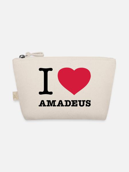 I LOVE AMADEUS - Bio-Täschchen - Natur - Vorne