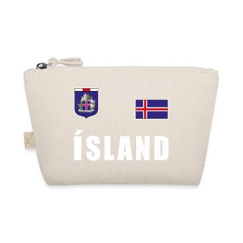 Maillot de football islandais T-shirt Jersey Fan Fan - Trousse biologique - nature - Devant