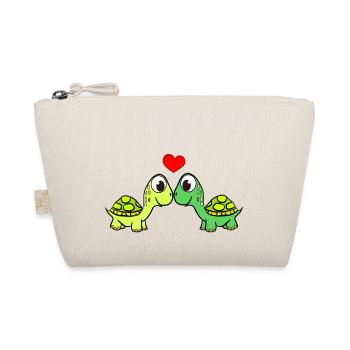 Turtles Turtles Love - Organic Pouch - nature - Front