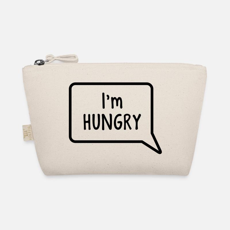 I'm hungry speech bubble tummy design Organic Pouch