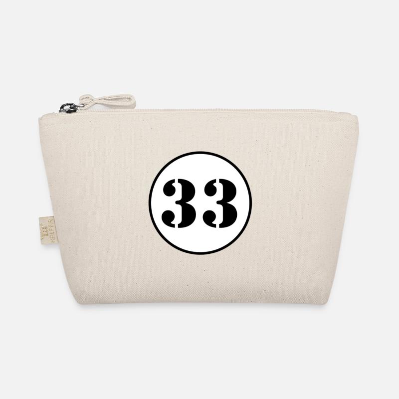 NUMBER 33 thirty three birthday present Organic Pouch