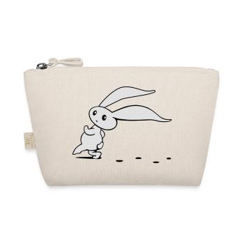 süsser Comic Oster Hase schleicht herum - Bio-Täschchen - Natur - Vorne