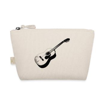 Acoustic guitar in vintage design - Organic Pouch - nature - Front
