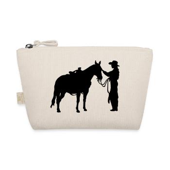 Woman with horse - Organic Pouch - nature - Front