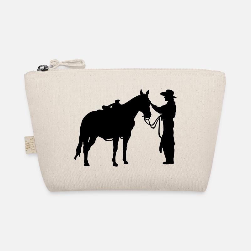 Frau mit Pferd Bio-Täschchen